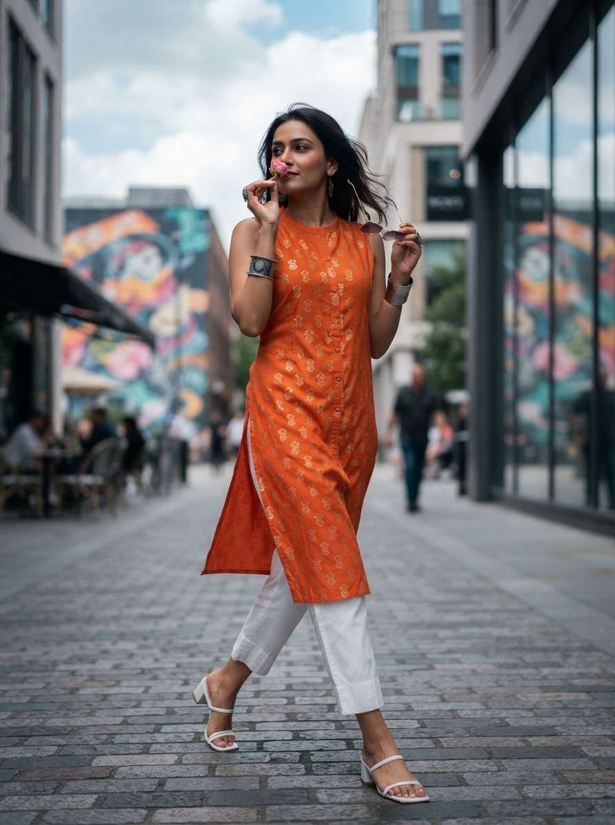 GL FANCY WITH WORK KURTI CATALOGUE COMFORT REGULAR CLOTHING SUPPLIER BUY 